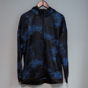 And 1 Black and Blue Patterned Hoodie Size L